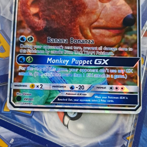 Monkey Puppet Pokemon Card - (kenta the monkey puppet meme) - Picture 6 of 8